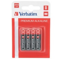 VERBATIM Alkalické baterie AAA, 4 PACK , LR3