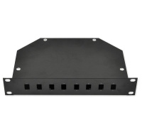 Optická vana 10" 1U, 8x SC simplex (8x LC duplex), černá