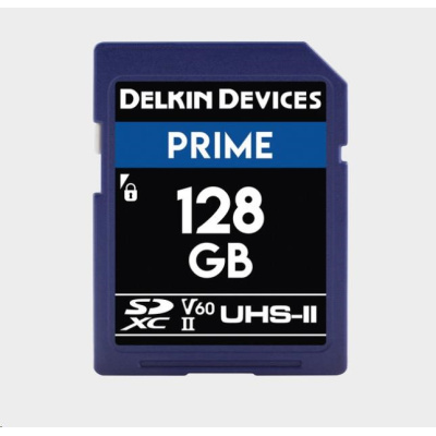 Delkin SD Prime 2000X UHS-II U3 (V60) R300/W100 128GB