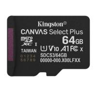 Kingston MicroSDXC karta 64GB Canvas Select Plus, U1, V10, A1