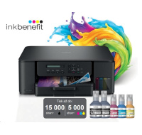 BROTHER multifunkce inkoustová DCP-T530DW - A4 128MB 2400x600 16ppm USB 2.0. WIFI  - INKTANK, INK BENEFIT