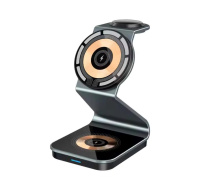 1stCOOL bezdrátová QI nabíjecí stanice 3v1, 21W, MagSafe, USB-C, černá