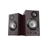 GENIUS Reproduktor SP-HF1812BT, BT, 3.5mm jack, 50W, tmavé dřevo