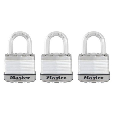 Master Lock Titanový visací zámek -  Excell - 45mm (3 ks / blistr)