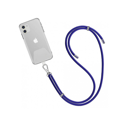 WG - Crossbody lace strap / transparent / blue