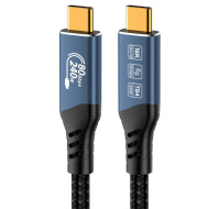 PREMIUMCORD Kabel USB4™ Version2.0 80Gbps 16K@60Hz 240W Thunderbolt 3 a 4 kabel 1,5m