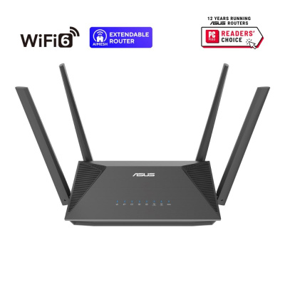 ASUS RT-AX52 Pro (AX3000) Router, Dual Band WiFi 6, Extendable Router