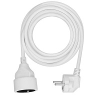 Solight prodlužovací přívod 5m, 1 zásuvka, 16A/3680W, PVC, bílý