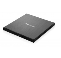 VERBATIM externí mechanika DVD-RW Rewriter USB-C, černá + NERO