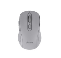 C-TECH myš Dual mode WLM-12GR, bezdrátová, 1600DPI, 6 tlačítek, šedá, USB nano receiver