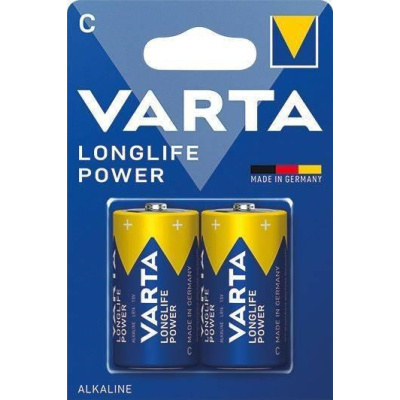 BAZAR - Varta LR14/2BP Longlife POWER (HIGH ENERGY) (Blistr 2ks) - Poškozený obal (Komplet)