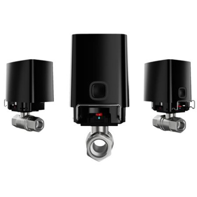 Ajax  WaterStop [1] ASP black (52266) - Dálkově ovládaný uzavírací ventil vody (1“)