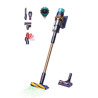 BAZAR - Dyson Gen5detect Absolute pruská modrá/měděná, tyčový vysavač, opraveno, použito