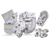 Set do postýlky - 7dílná sada Boho zvířátka