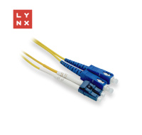 LYNX duplexní patch kabel SM, OS2, LC/SC, 9/125µm, 0,5m