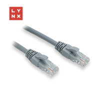 LYNX UTP patch kabel Cat6, PVC, 20m, šedý