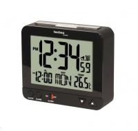 TechnoLine WT 195 - digitální budík černý s teploměrem