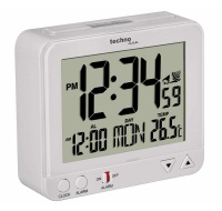 TechnoLine WT 195W - digitální budík bílý s teploměrem