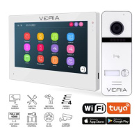 Veria SET Videotelefon  3001-W (Wi-Fi) bílý + vstupní stanice  301