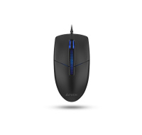 A4tech N-530S, podsvícená kancelářská myš, 1200 DPI, USB, černá