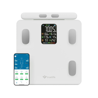 TrueLife FitScale W8 BT White - osobní diagnostická bluetooth váha