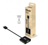 Club3D Adaptér HDMI 1.4 na VGA (M/F), Active with audio