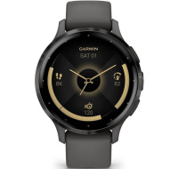 Garmin Venu® 3S, Slate/Gray, Silicone band