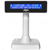 Virtuos zákaznický displej Virtuos FL-2025MB 2x20, USB, bílý
