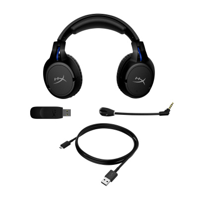 HyperX Cloud Flight - Wireless Gaming Headset (Black-Blue) - PS5-PS4 (HHSF1-GA-BK/G) - Sluchátka pro herní konsole