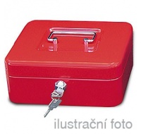 Přenosná pokladna WEDO 250, červená