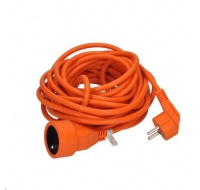 Solight prodlužovací přívod - spojka, 1 zásuvka, 10m, 3 x 1mm2, oranžová