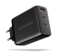 AXAGON ACU-DPQ100, GaN nabíječka do sítě 100W, 3x port (USB-A + dual USB-C), PD3.0/PPS/QC4+/Apple, černá