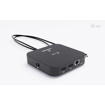 i-tec USB-C Dual HDMI Docking Station with Power Delivery 100W + i-tec Universal Charger 100W