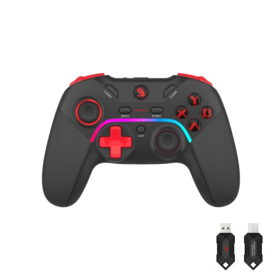 A4tech Bloody GPW70, gamepad, RGB, Dual mode 2,4G+USB, černá