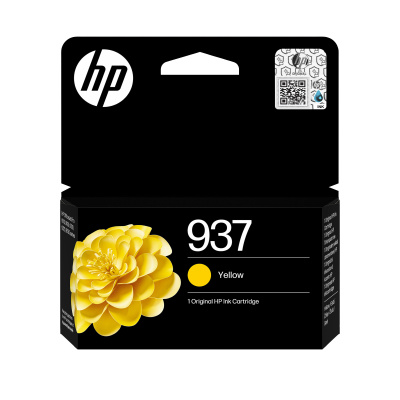 HP 937 Yellow Original Ink Cartridge (800 pages)