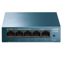 TP-Link LiteWave switch LS105G v4.0 (P/N:1730502293) (5xGbE, fanless)
