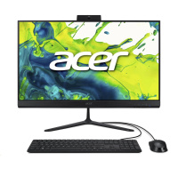 ACER PC AiO Aspire C24-2G,iCore 5 120U,23.8" FHD,8GB,512GB SSD,UHD,W11,Black
