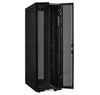 XtendLan 19" stojanový rozvaděč 42U 600x1000, nosnost 800kg, perforované dveře i záda, kolečka, rozložený, černý