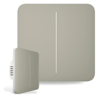 Ajax  SoloButton (2-gang) - Samostatné dvou tlačítko pro LightSwitch, olivová