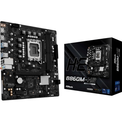 ASRock MB Sc LGA1851 B860M-H2, Intel B860, 2xDDR5, 2xHDMI, mATX