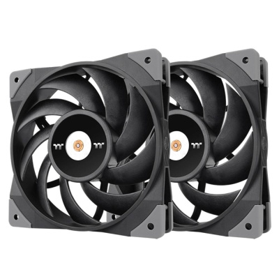 THERMALTAKE Ventilátor Toughfan 12 2-Pack, 2x120mm, černá