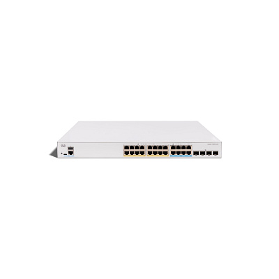 Cisco Catalyst switch C1300X-24NGU-4X (16xGbE,8x5GbE,4xSFP28,10Gb/s uplink - 25Gb/s stack only,16xPoE+,8xPoE++,740W)