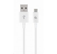 GEMBIRD Kabel MicroUSB - USB, 1m, bílá