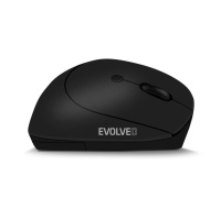 EVOLVEO LadyErgo, tichá vertikální ergonomická myš, 2.4GHz, černá