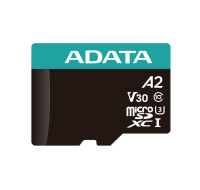 ADATA MicroSDXC karta 256GB Premier Pro UHS-I V30S (R:100/W:80 MB/s) + SD adaptér