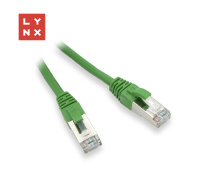 LYNX FTP patch kabel Cat5e PVC, CCA, 20m, zelený