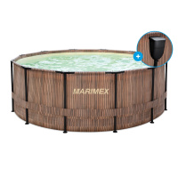 Marimex Florida bazén 3,66x1,22 m se zabudovaným skimmerem - motiv TEAK