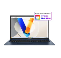 ASUS NTB Vivobook 17 (X1704VA-AU860W), i3-1315U, 17.3" FHD, 8GB, 512GB SSD, Intel, W11 Home, Quiet Blue