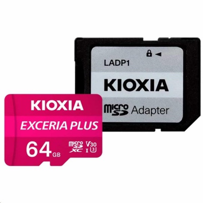 KIOXIA Exceria Plus microSDXC card 64GB M303, UHS-I U3 Class 10