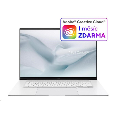 ASUS NTB Zenbook S 16 (UM5606GA-OLED176X), Ryzen™ AI 9 465, 16" 2880 x 1800, 32GB, 2TB SSD, Radeon 880M, W11 Home, White